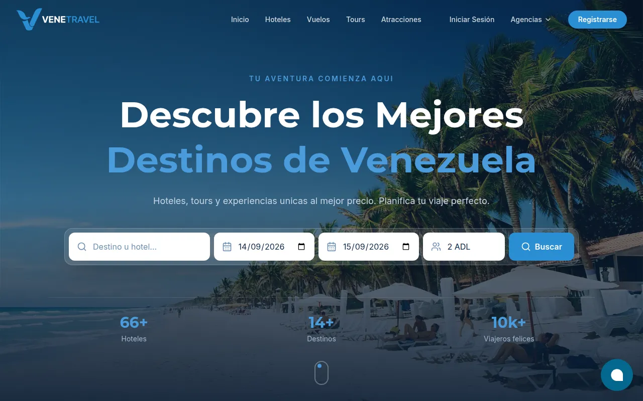 Venetravel — homepage